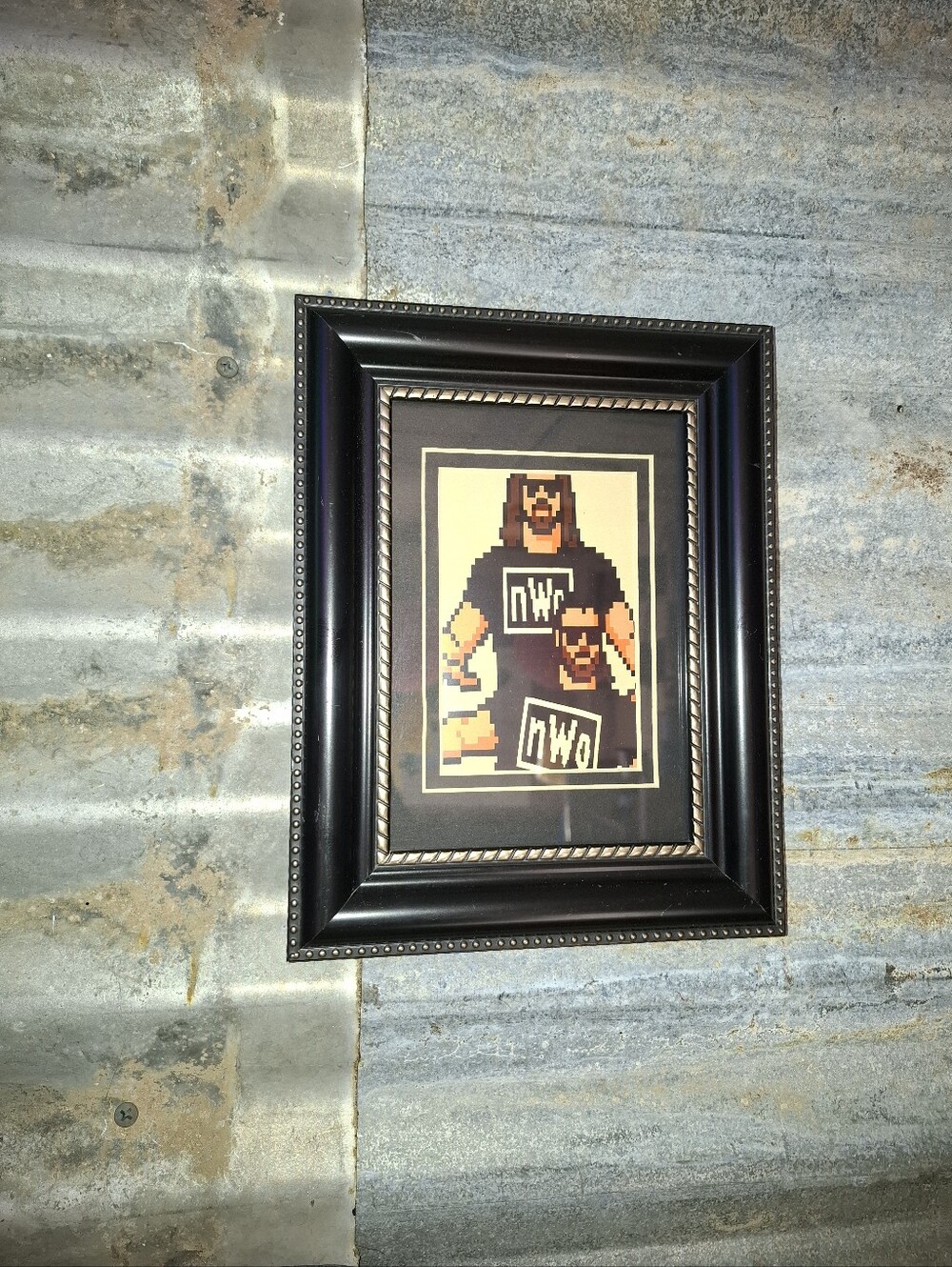 8 Bit NWO Retro Wrestling Framed Art Print By Neon Nicho